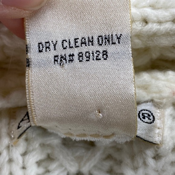 Avalin Sweater Vest Faux‎ Fur Collar Wool Blend Sleeveless Knit Ivory M - Picture 3 of 7